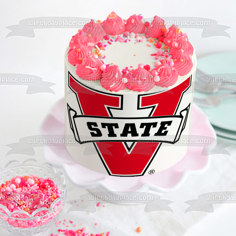 Valdosta State Blazers Athletics Football NCAA Logo Edible Cake Topper Image ABPID11291