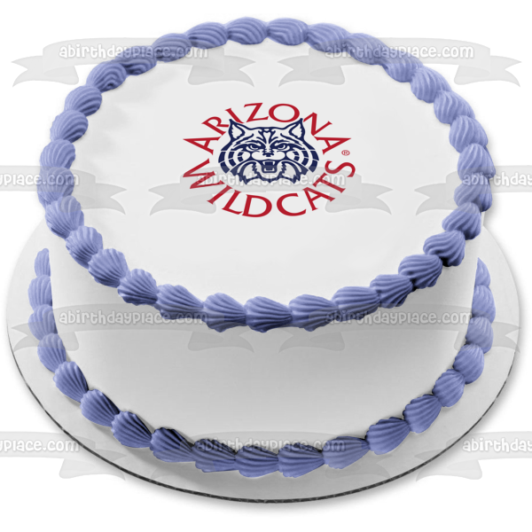 Arizona Wildcats Team Logo Edible Cake Topper Image ABPID55603