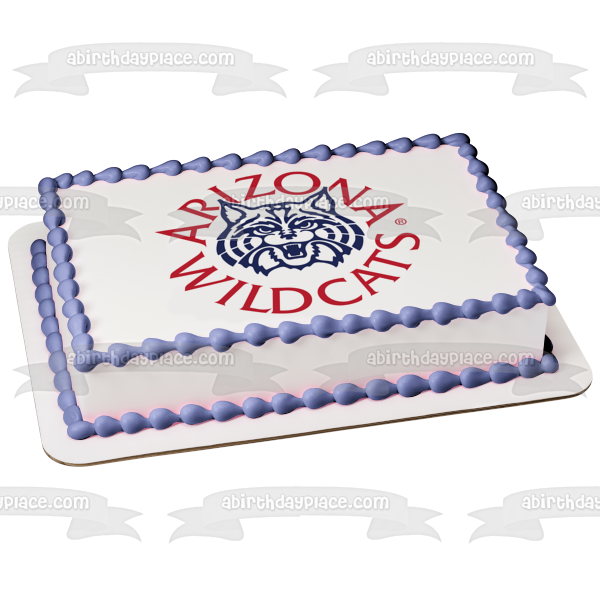 Arizona Wildcats Team Logo Edible Cake Topper Image ABPID55603