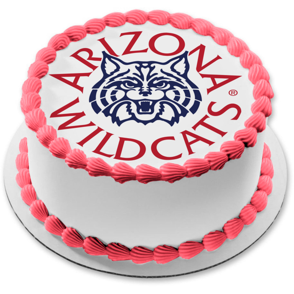 Arizona Wildcats Team Logo Edible Cake Topper Image ABPID55603