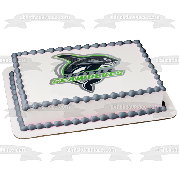 Seattle Seawolves Rugby Team Logo Edible Cake Topper Image ABPID55689