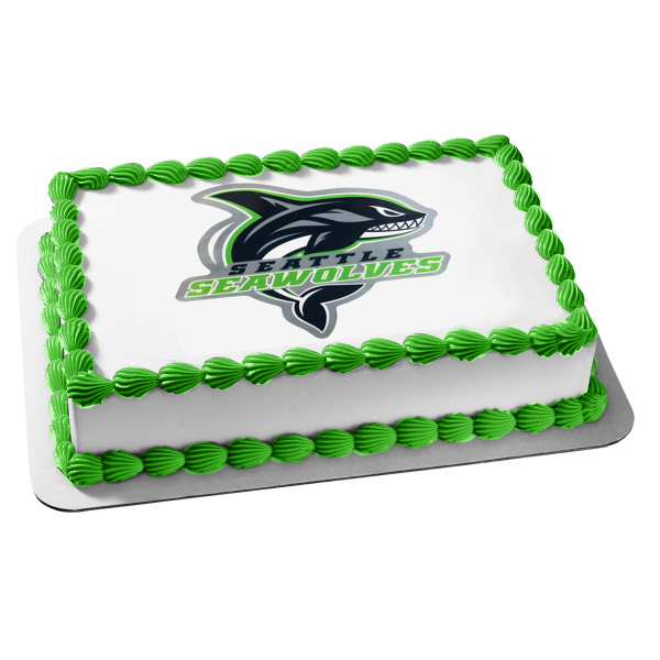 Seattle Seawolves Rugby Team Logo Edible Cake Topper Image ABPID55689