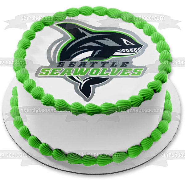 Seattle Seawolves Rugby Team Logo Edible Cake Topper Image ABPID55689