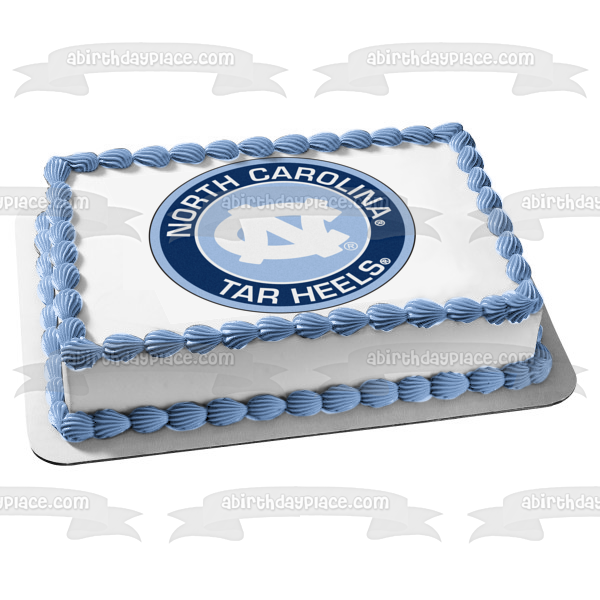 North Carolina Tar Heels Logo Edible Cake Topper Image ABPID55690