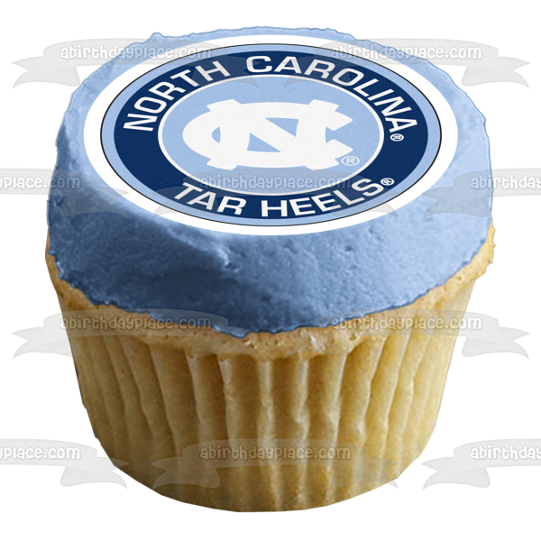 North Carolina Tar Heels Logo Edible Cake Topper Image ABPID55690