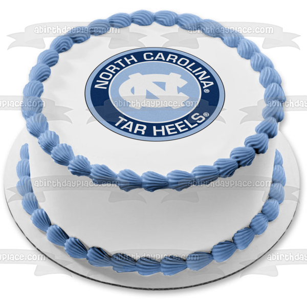 North Carolina Tar Heels Logo Edible Cake Topper Image ABPID55690