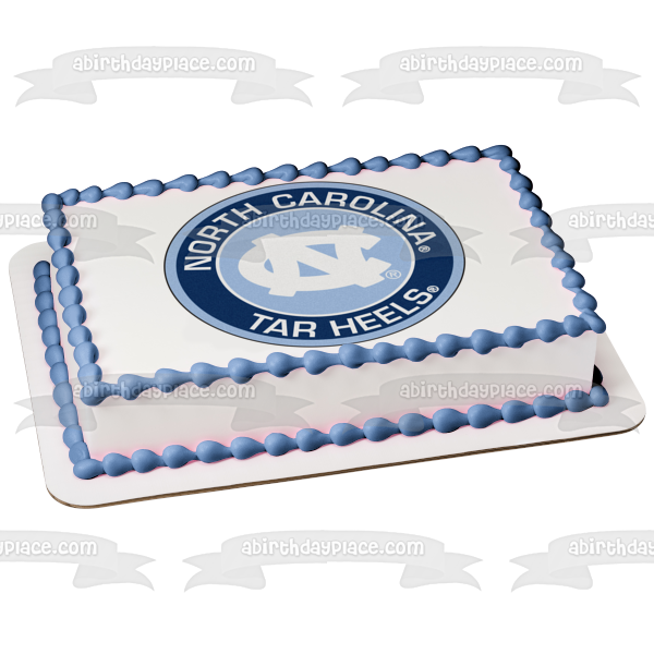 North Carolina Tar Heels Logo Edible Cake Topper Image ABPID55690