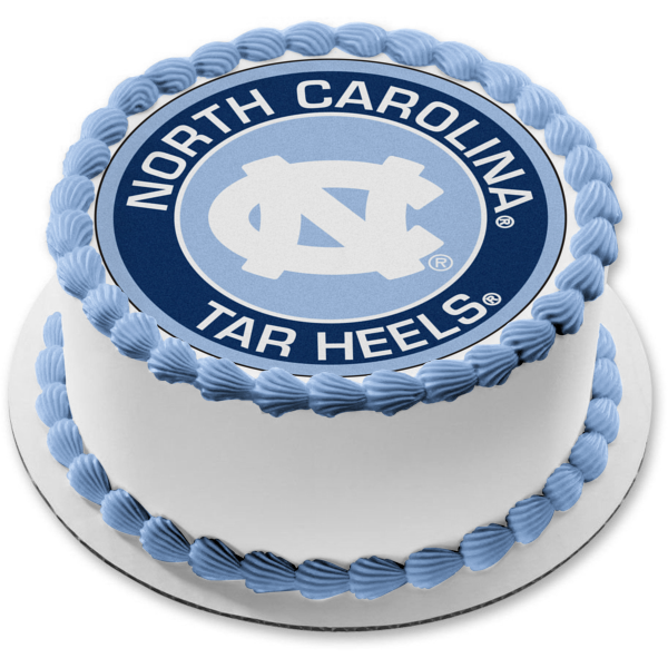 North Carolina Tar Heels Logo Edible Cake Topper Image ABPID55690