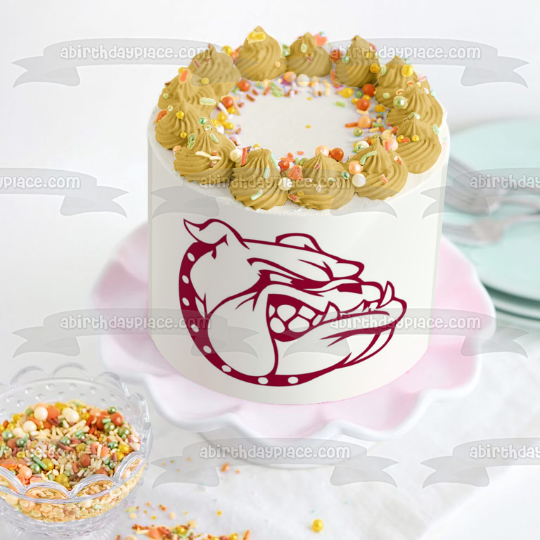 Customize Any Sports Team Mascot wedding cake topper--circle clear outlets base