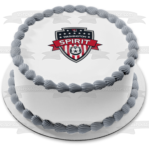 Washington Sprit Women's Soccer Team Logo Edible Cake Topper Image ABPID55701