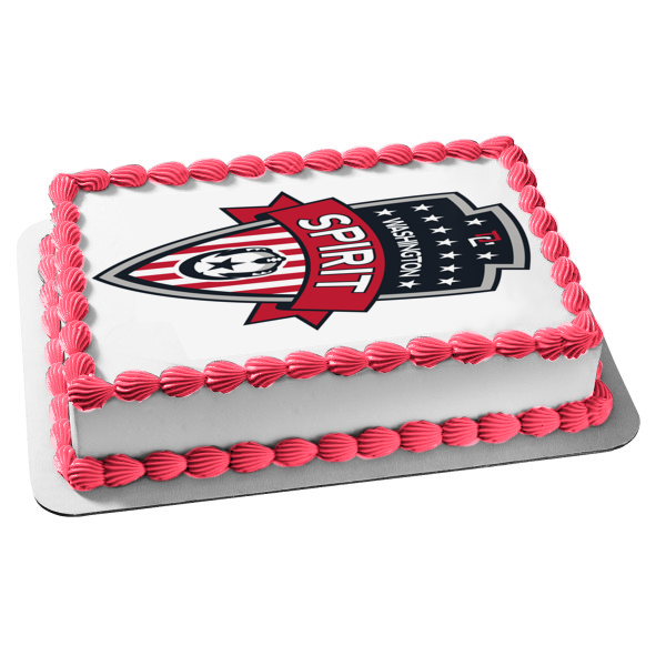 Washington Sprit Women's Soccer Team Logo Edible Cake Topper Image ABPID55701