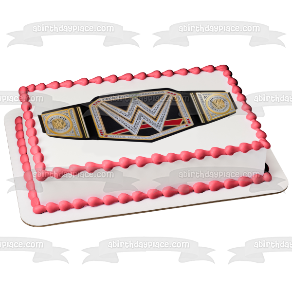 Imagen comestible para tarta con cinturón de campeonato de la WWE de World Wrestling Entertainment ABPID55707 