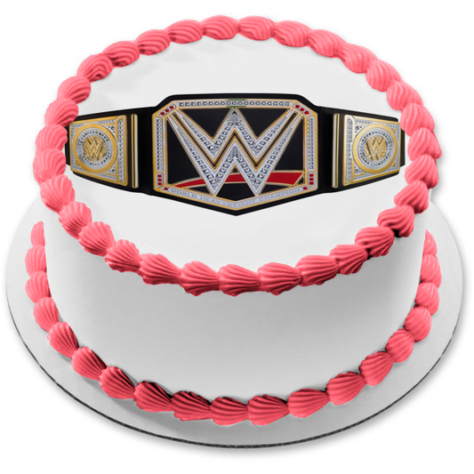 Imagen comestible para tarta con cinturón de campeonato de la WWE de World Wrestling Entertainment ABPID55707 