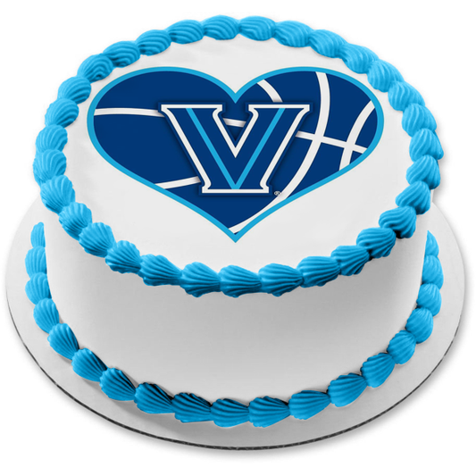 Vilanova Wildcats Team Logo Edible Cake Topper Image ABPID55710