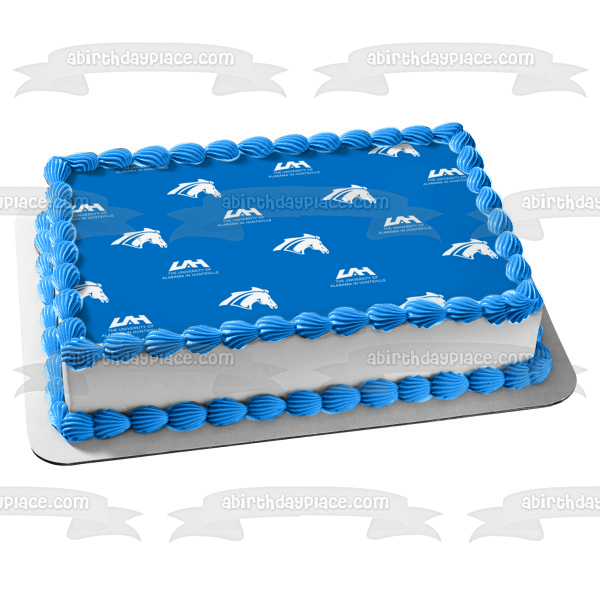 Alabama-Huntsville Chargers Logo Edible Cake Topper Image ABPID55713