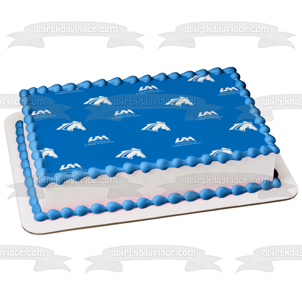 Alabama-Huntsville Chargers Logo Edible Cake Topper Image ABPID55713