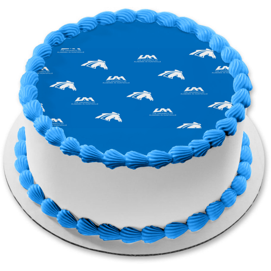 Imagen comestible para tarta con logotipo de Alabama-Huntsville Chargers ABPID55713 