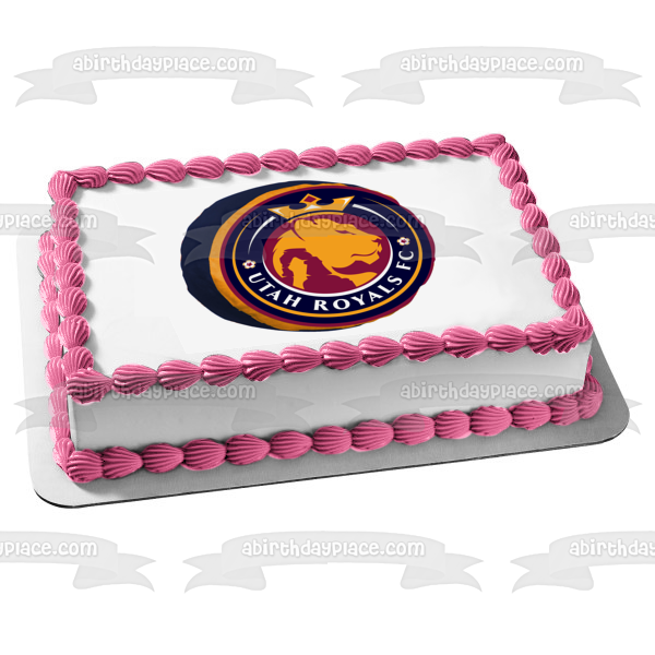 Imagen comestible para tarta con logotipo del equipo del club de fútbol Utah Royals ABPID55714 