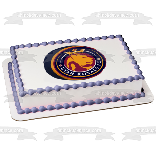 Imagen comestible para tarta con logotipo del equipo del club de fútbol Utah Royals ABPID55714 