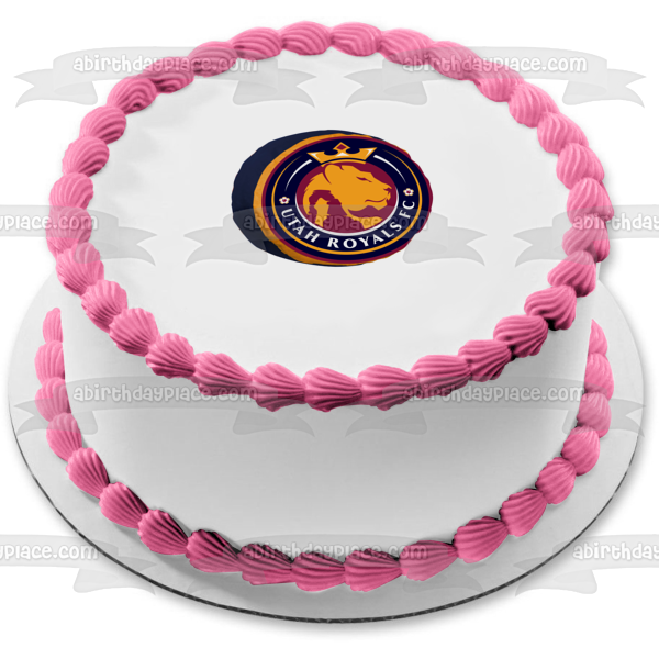 Imagen comestible para tarta con logotipo del equipo del club de fútbol Utah Royals ABPID55714 