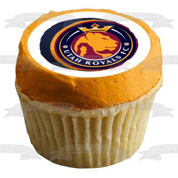 Imagen comestible para tarta con logotipo del equipo del club de fútbol Utah Royals ABPID55714 