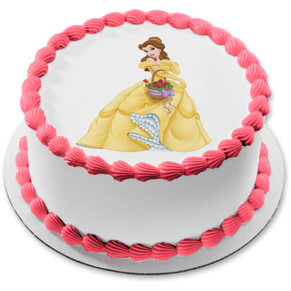Belle Beauty and the Beast Disney Princess Rapunzel, printable disney  princess cake toppers transparent background PNG clipart | HiClipart