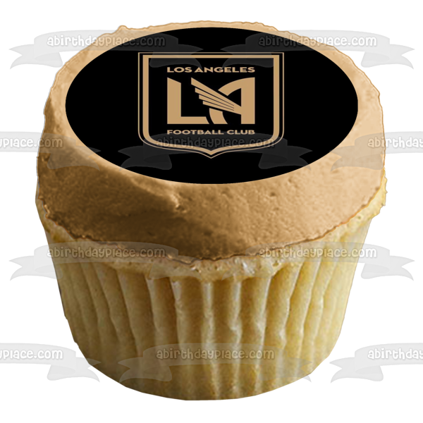 Imagen comestible para decoración para tarta con logotipo del equipo de fútbol Lafc de Los Angeles Football Club ABPID55648 