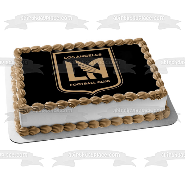 Imagen comestible para decoración para tarta con logotipo del equipo de fútbol Lafc de Los Angeles Football Club ABPID55648 