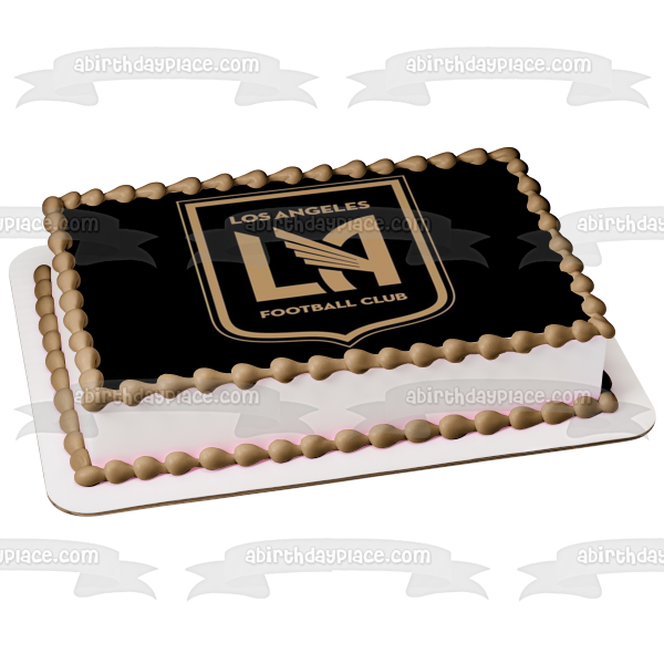 Imagen comestible para decoración para tarta con logotipo del equipo de fútbol Lafc de Los Angeles Football Club ABPID55648 