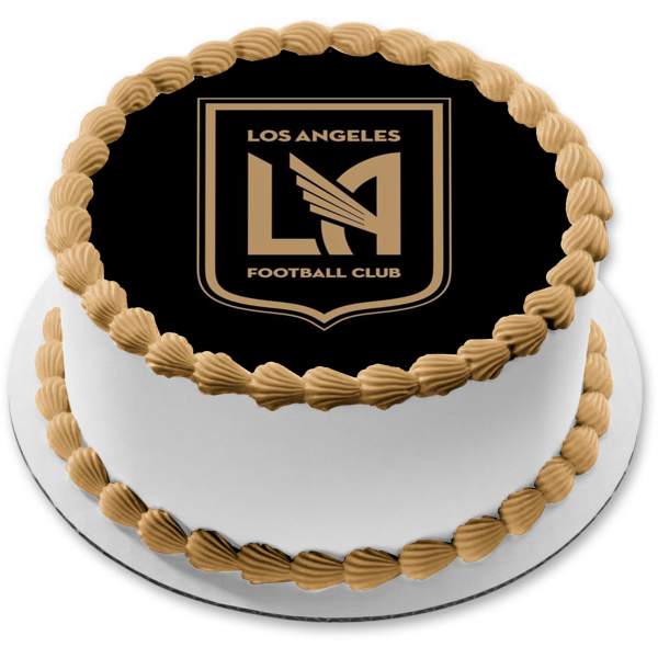 Imagen comestible para decoración para tarta con logotipo del equipo de fútbol Lafc de Los Angeles Football Club ABPID55648 