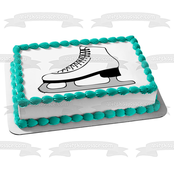 Ice Skate Cartoon Illustration Edible Cake Topper Image ABPID55651 – A  Birthday Place