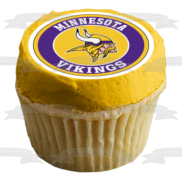 Imagen comestible para tarta con logotipo del equipo de los Minnesota Vikings ABPID55657 