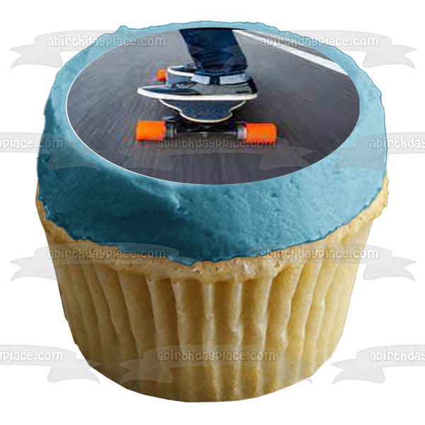 Skateboarding Skateboard Edible Cupcake Topper Images ABPID55744