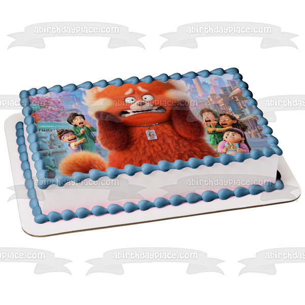 Turning Red Giant Red Panda Abby Priya Miriam Ming Lee Edible Cake Topper Image ABPID55808