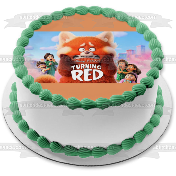 Turning Red Ming Lee Giant Red Panda Abby Priya Edible Cake Topper Image ABPID55811