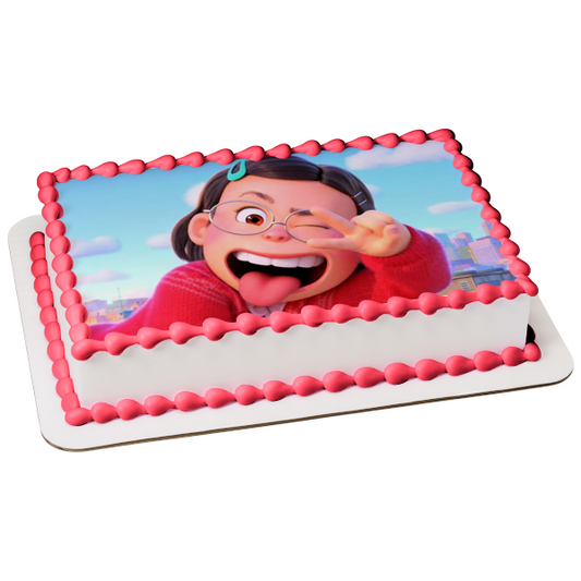 Imagen comestible para decoración de tarta de Mei Lee, tornándose roja ABPID55809 