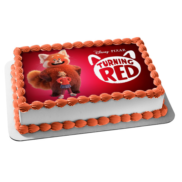 Turning Red Giant Red Panda Mei Lee Edible Cake Topper Image ABPID55812