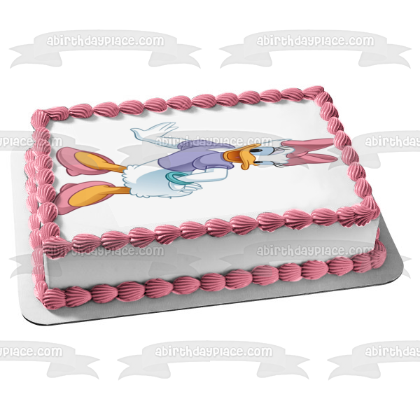 Adorno comestible para tarta con diseño de Daisy Duck de Disney, imagen ABPID11542 