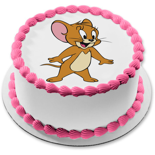 Imagen comestible para decoración de tarta de Tom y Jerry Mouse ABPID12010 