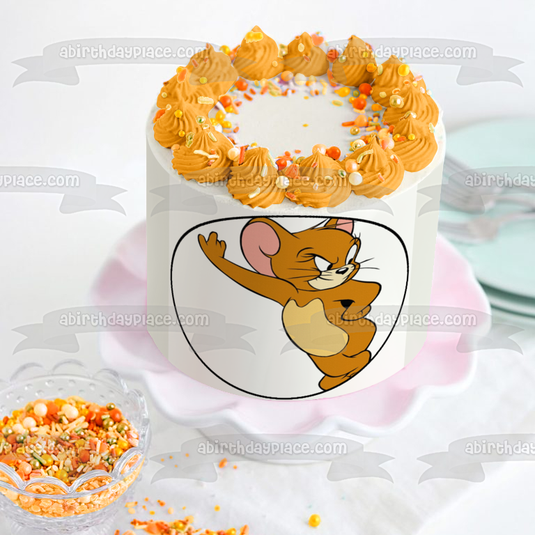 Tom and Jerry Mouse Edible Cake Topper Image ABPID12024