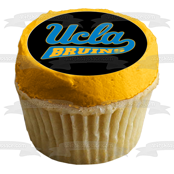 Ucla Bruins Logo Men's Basketball Edible Cupcake Topper Images ABPID55754