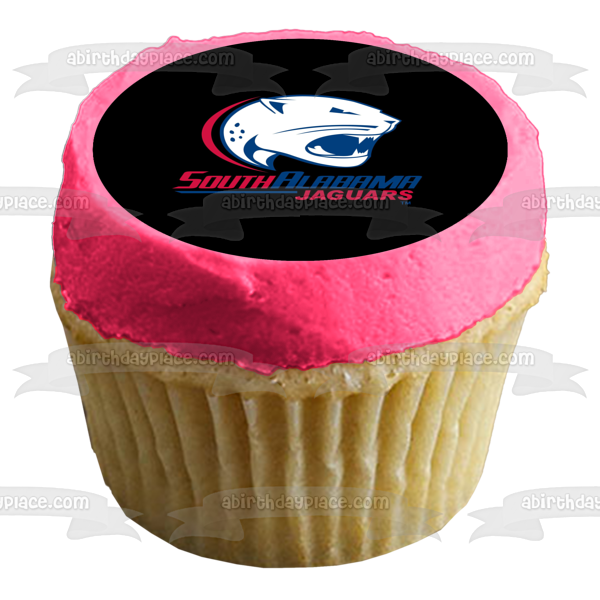 University of South Alabama Jaguars Team Logo Edible Cake Topper Image ABPID55678