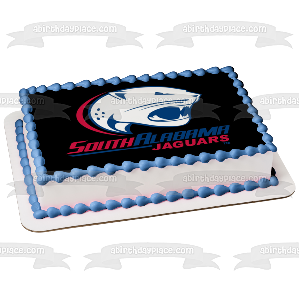 University of South Alabama Jaguars Team Logo Edible Cake Topper Image ABPID55678