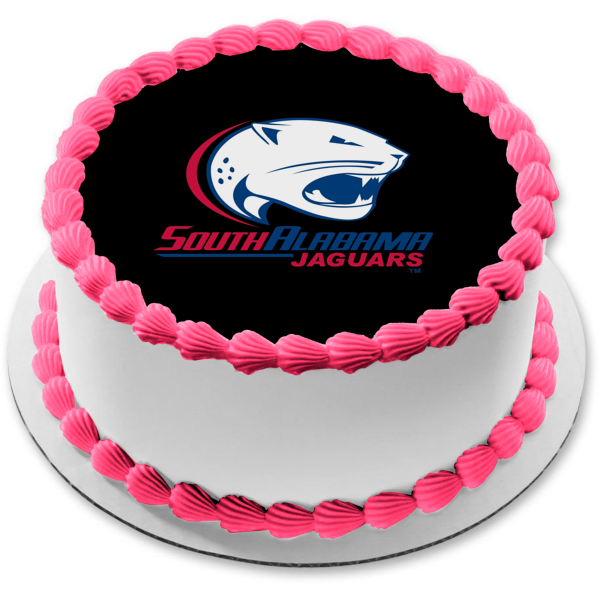 University of South Alabama Jaguars Team Logo Edible Cake Topper Image ABPID55678