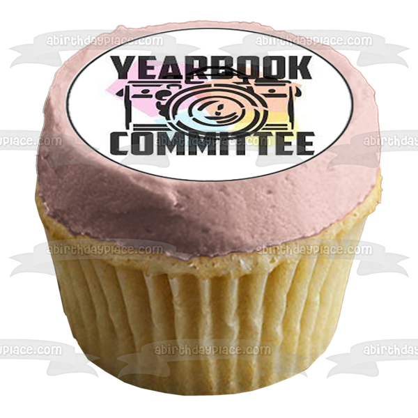 Yearbook Committee Camera Edible Cupcake Topper Images ABPID55764