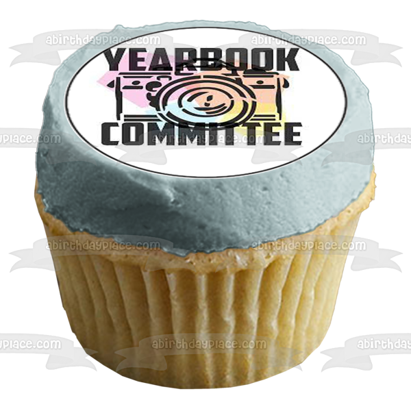 Yearbook Committee Camera Edible Cupcake Topper Images ABPID55764