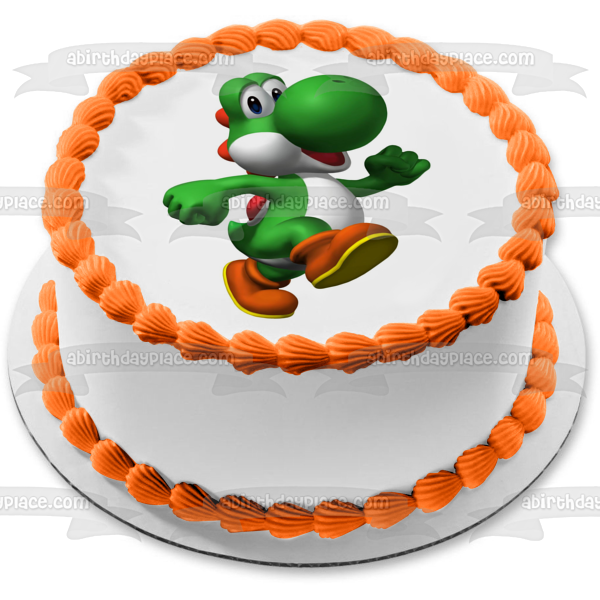 Imagen comestible para decoración de tarta de Super Mario Brothers Yoshi ABPID12027 