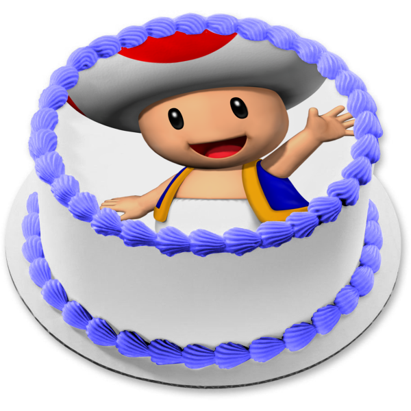 Imagen comestible para tarta de Super Mario Brothers Toad Man ABPID12039 