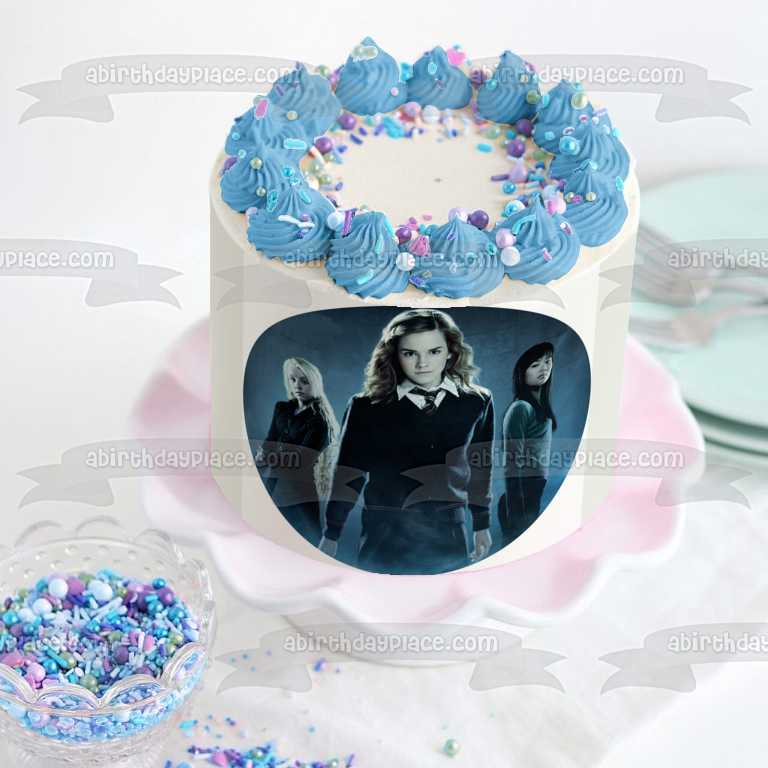 Adorno comestible para tarta de Harry Potter Hermione Cho Chang Luna Lovegood Imagen ABPID11874 