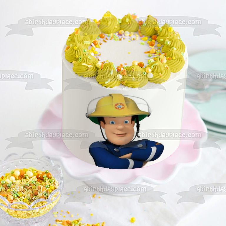 Fireman Sam Edible Cake Topper Image ABPID12086